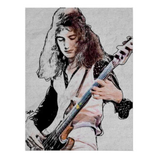 Póster brillante de John Deacon Poster
