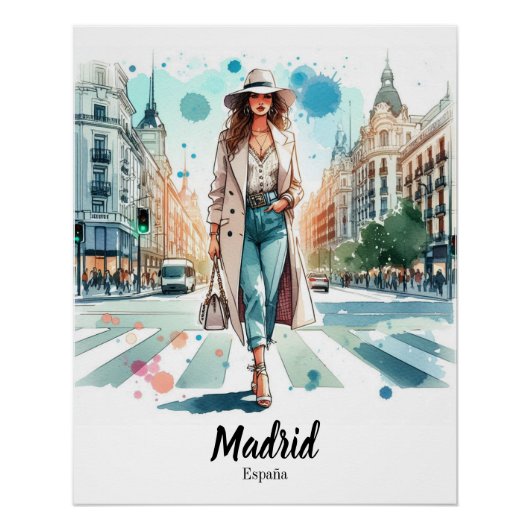 Póster brillante Madrid Poster (Vorderseite)