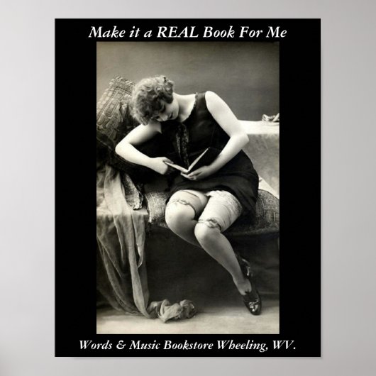 Poster-Buchhandlung, die wv. echte Bücher Poster (Vorne)