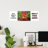 Poster BuLLY FREE ZONE! Schüler in der Schule (Heimbüro)