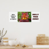 Poster BuLLY FREE ZONE! Schüler in der Schule (Küche)