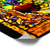 Poster-Buntglas-Tiffany 25 Poster (Ecke)