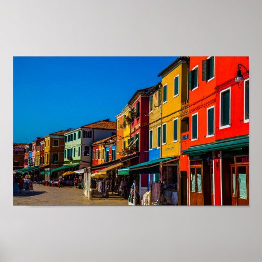 Poster, Burano, Italien Poster (Vorne)