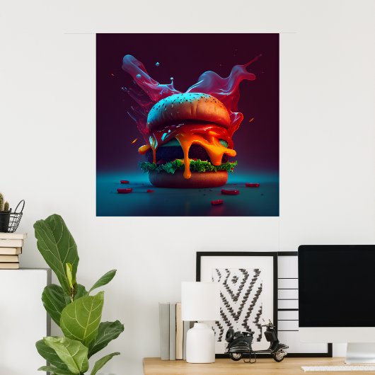 Poster Burger (Heimbüro)