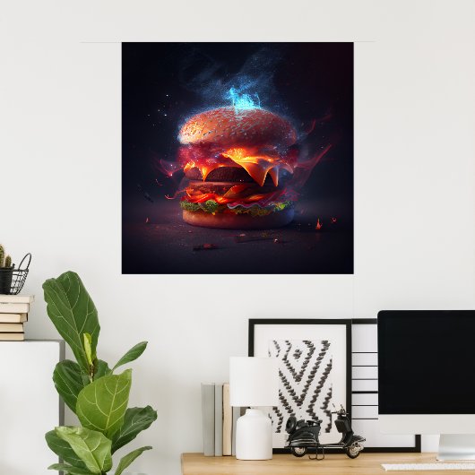 Poster Burger (Heimbüro)