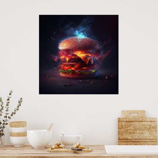 Poster Burger (Küche)