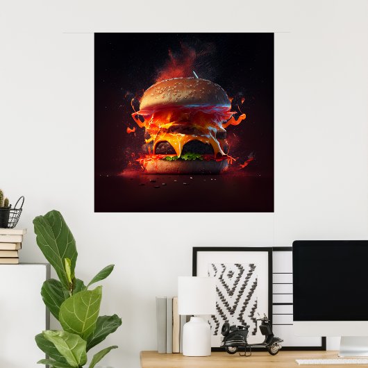 Poster Burger (Heimbüro)