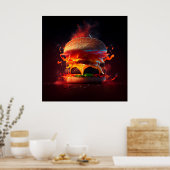 Poster Burger (Küche)