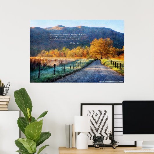 Poster - Cades Cove - Path of Life (Heimbüro)