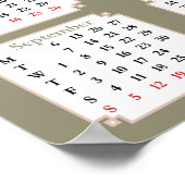 Poster, Calendar, 2021 , Horse, Friesian Poster (Ecke)