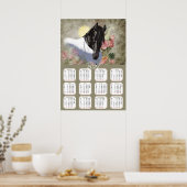 Poster, Calendar, 2021 , Horse, Friesian Poster (Küche)
