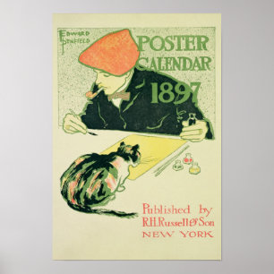 Poster Calendar, pub. von R.H. Russell & Son, 1897
