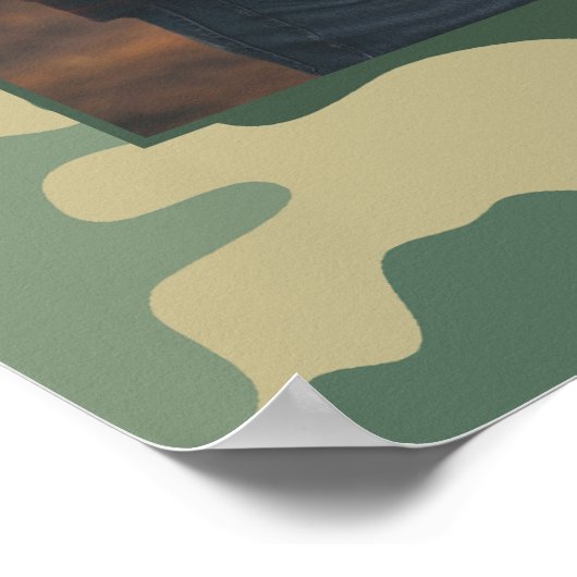 POSTER: camouflage border Poster (Ecke)