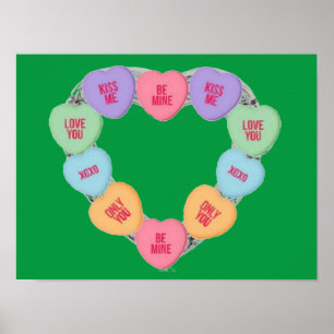 Poster Candy Liebe Hört