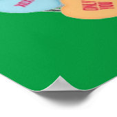 Poster Candy Liebe Hört mit Bassets (Ecke)