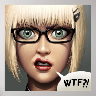 POSTER/CANVAS DRUCK · wtf?! Poster