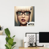 POSTER/CANVAS DRUCKEN ・ wtf?! Poster (Heimbüro)