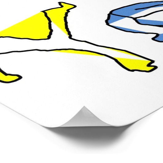 Poster capoeira fox (Ecke)