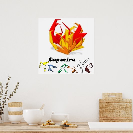 Poster capoeira fox (Küche)