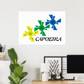 Poster capoeira martial Arts print (Heimbüro)
