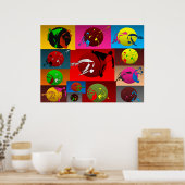 Poster Capoeira-Spiel (Küche)