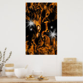 Poster Caramel World (Küche)