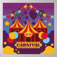 Poster - Carnival Big Top Zelt