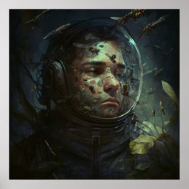 Poster casque spatial