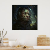 Poster casque spatial (Küche)