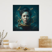 Poster casque spatial (Küche)