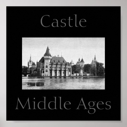 Poster Castle Middle Ages (Vorne)