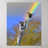 Poster - Cat Chasing Butterfly