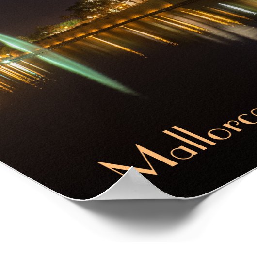 póster Catedral de Palma de Mallorca reflejada Poster (Ecke)