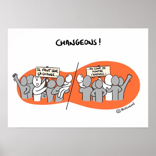 Poster "Changeons par l’beispielle" ! (Vorne)