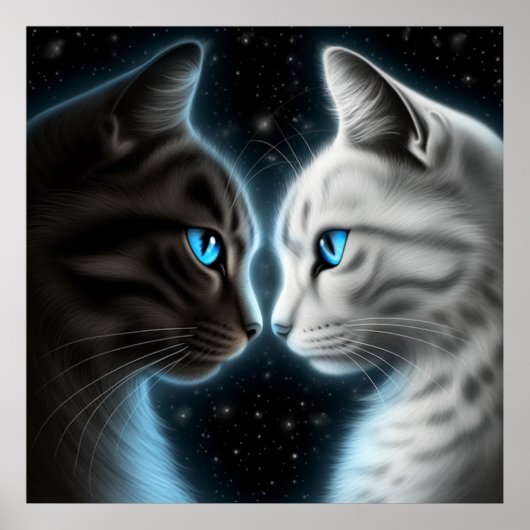 Poster-Chat-Gesicht Poster (Vorne)