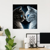 Poster-Chat-Gesicht Poster (Heimbüro)