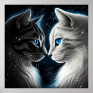 Poster-Chat-Gesicht Poster