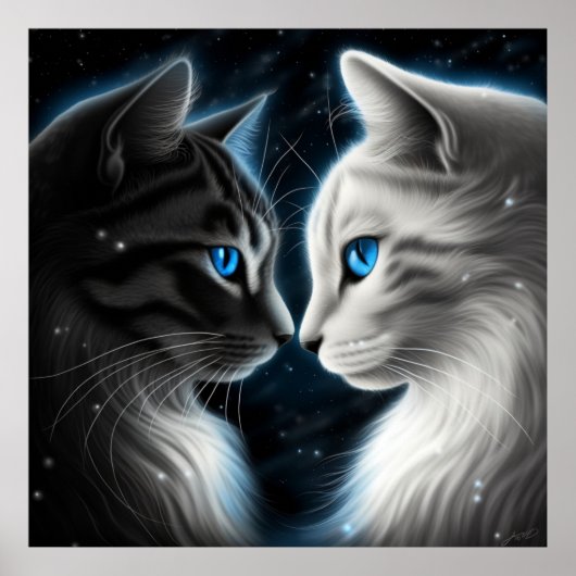 Poster-Chat-Gesicht Poster (Vorne)