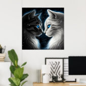 Poster-Chat-Gesicht Poster (Heimbüro)