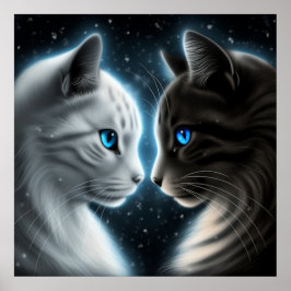 Poster-Chat-Gesicht Poster
