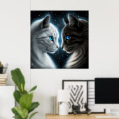Poster-Chat-Gesicht Poster (Heimbüro)