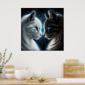 Poster-Chat-Gesicht Poster (Küche)