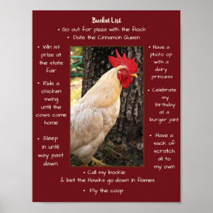 Poster-Chicken-Eimer Poster