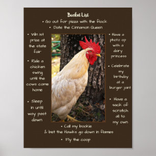 Poster-Chicken-Eimer Poster