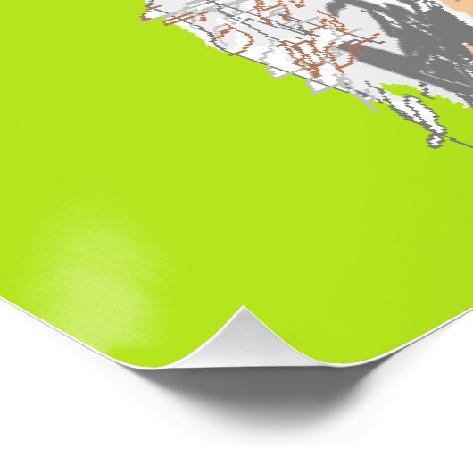 Poster Chimpanze (Ecke)