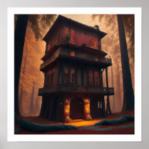 Poster Chinese Haus Matt