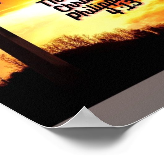 Poster Christlich Bibel Vers (Ecke)