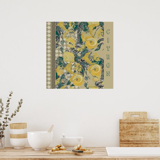 Poster Citron (Küche)
