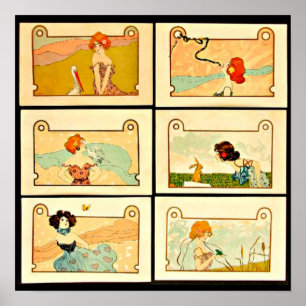 Poster-Classic/Vintag-Raphael Kirchner 10 Poster