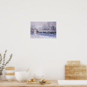 Poster Claude Monet The Magpie Winter Bird Lands (Küche)